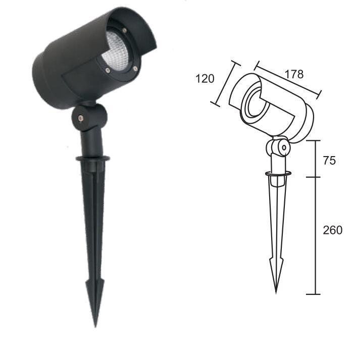 10W 20W garden lights outdoor led spike light