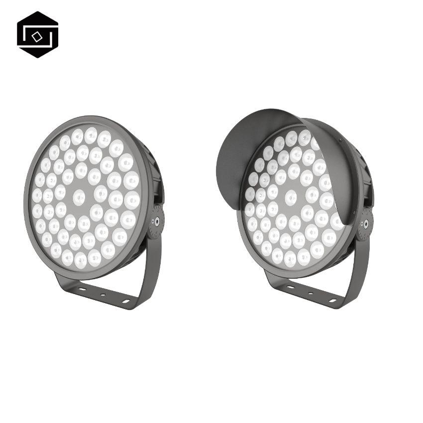 LED outdoor floodlight 300w single color and RGB RGBW 4 in 1 IP66 waterproof narrow beam spotlight
