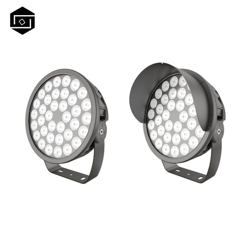 LED outdoor Facade architectural lighting wattage 200w single color and RGB RGBW 4 in 1 IP66 waterproof narrow beam spotlight