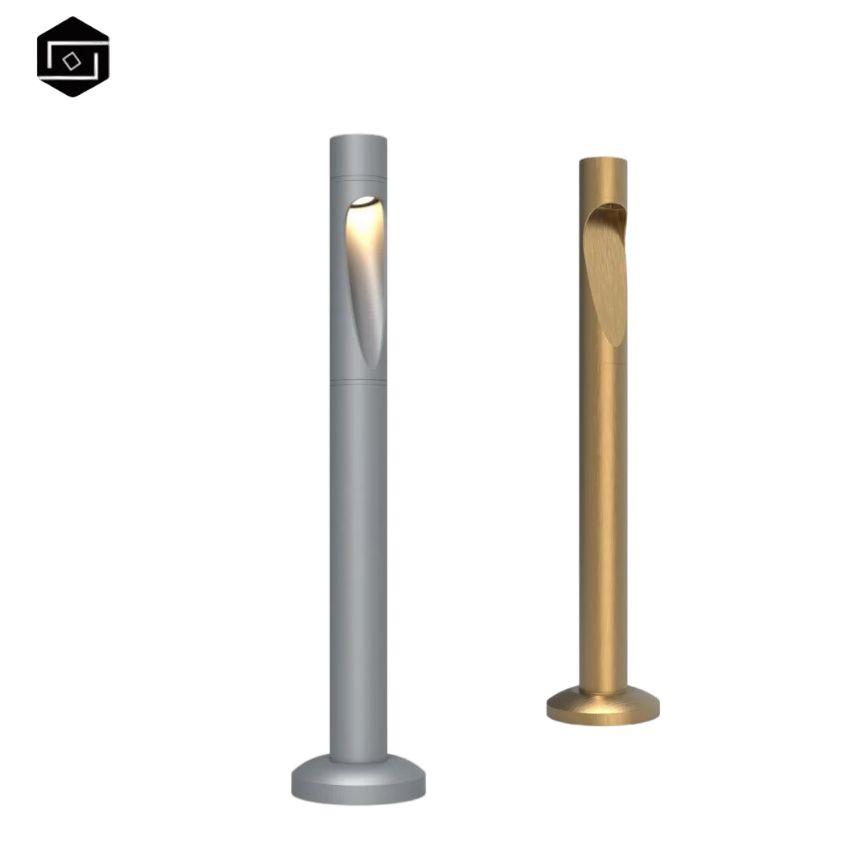 10W 12W LED Modern bollard lights H60CM 80CM for garden landscape lighting Pathway Villashotels parks lawn lamp 