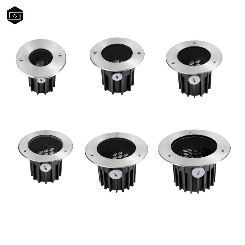 LED outdoor stainless steel waterproof IP66 buried light adjustable beam angle 2W 3W 4W 6W 12W 18W 24W 36W underground light