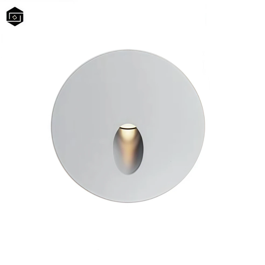 LED Round Modern Outdoor Waterproof Recessed Wall Light 2W Waterproof Garden Hotel Step Light