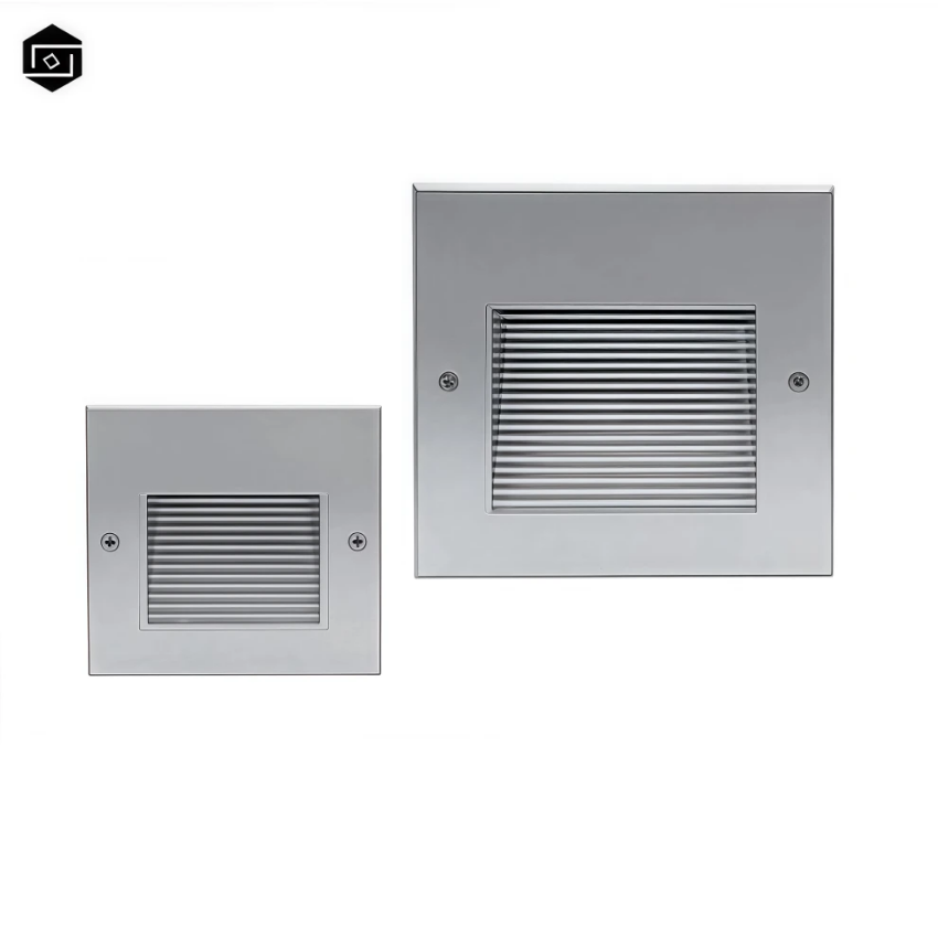 LED Waterproof Outdoor IP65 3W 6W Modern Design Square Recessed Step Light Aluminum Light Wall Light