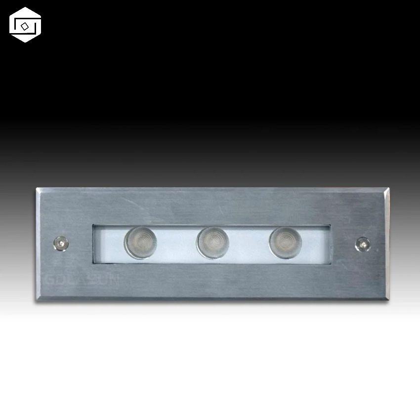 Modern LED Wall Light Recessed Mounted Wall Lighting Aluminum Stair Case Light Step Lamp Outdoor Villa Building Wall Light
