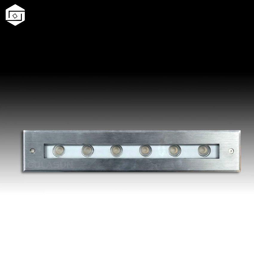 316L Stainless Steel and Aluminum 12W DC24V Waterproof IP65 LED Recessed Wall Light