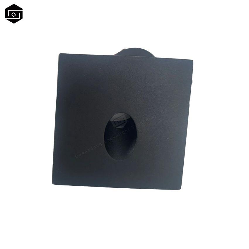 LED Outdoor Lighting, Waterproof IP65, Aluminum Alloy Recessed Wall Light, 2W, Square Modern Design, CRI>80 LED Stair Step Lights for Garden Paths, Hotel Walkways