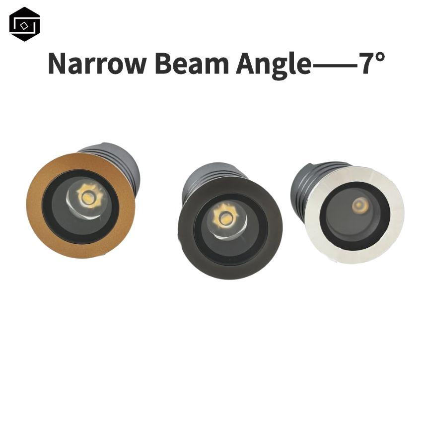 3W LED Outdoor Inground Waterproof IP67 7° Driveway Stainless Steel  Outdoor Spot Garden Floor Inground LED Underground Light