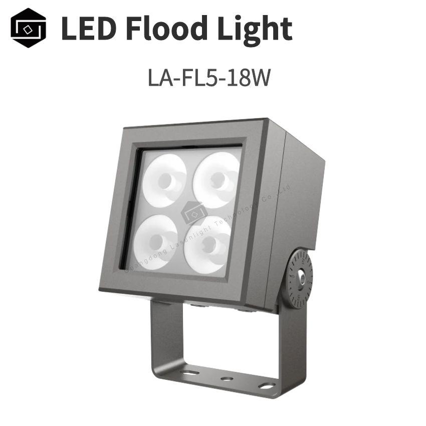 18W IP65 LED Outdoor Flood Light, Garden Spot Light, Architectural Decoration Landscape Spotlight, RGBW 4IN1 Outdoor LED Square Flood Light
