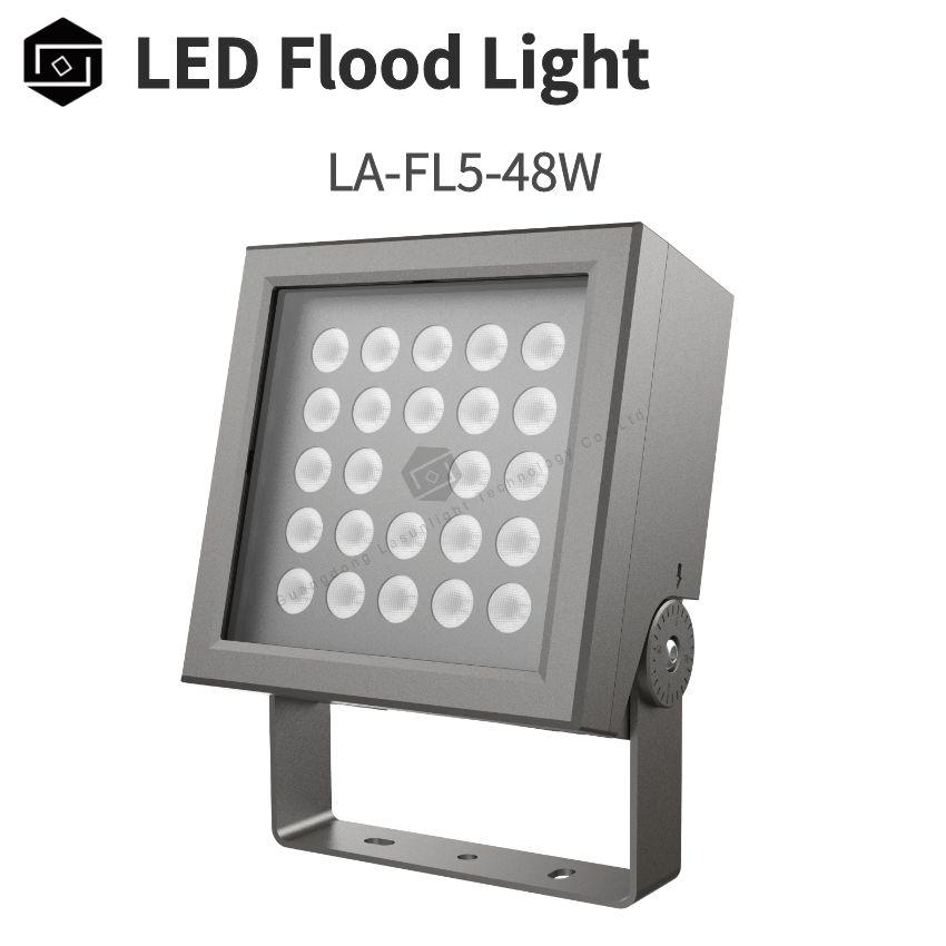 High-quality outdoor spotlighting 48W DMX LED outdoor floodlight for continuous lighting of highway billboard advertisements and surrounding fences