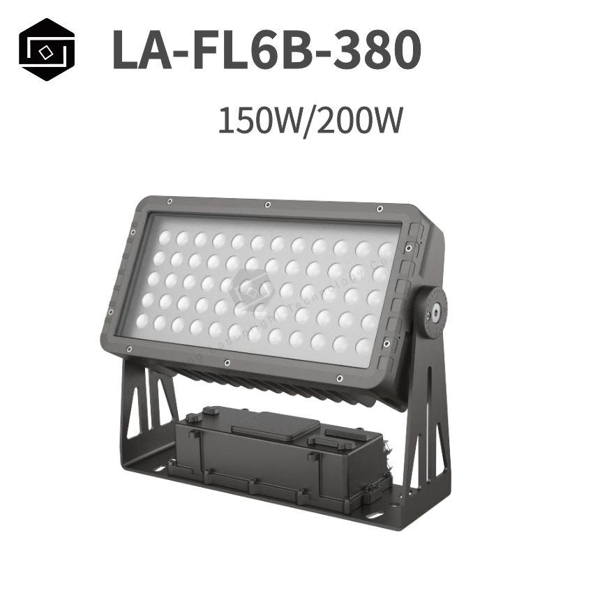 LED Outdoor Waterproof IP66 Flood Light External Power Supply DMX512 RGBW 4IN1 Super Bright Outdoor Signboard Spotlight Stadium 150W, 200W High-Power Construction Site Lighting Flood Light