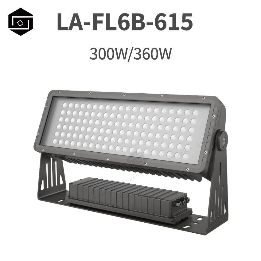 RGBW 4-in-1 High Power 300W 360W LED Outdoor High-Voltage Flood Light, DMX512 Outdoor Lighting Floodlight, IP66 Waterproof Mountain Lighting