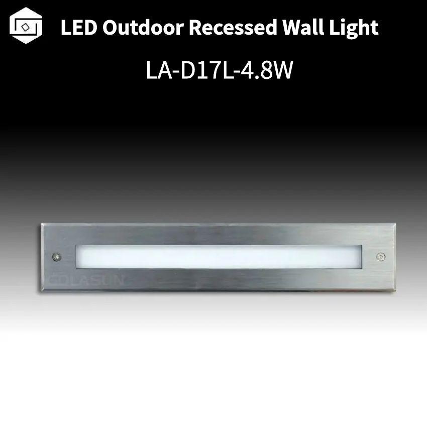 316L Aluminum AC220V 12W Waterproof IP65 Single Color RGBW LED Recessed Wall Light Floodlight
