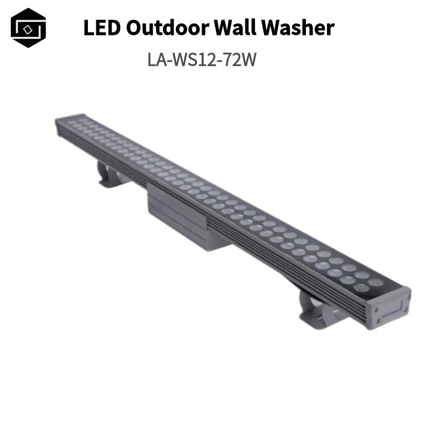 LED Outdoor Linear Landscape Lighting RGBW Color DMX512 Control Wall Washer 72W 96W Linear Floodlight
