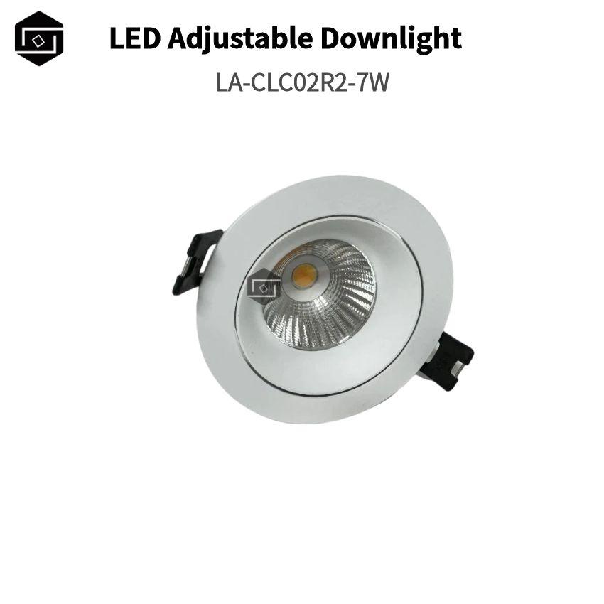 Adjustable 7W Down Light Dimmable Ceiling Recessed Hotel LED Downlight