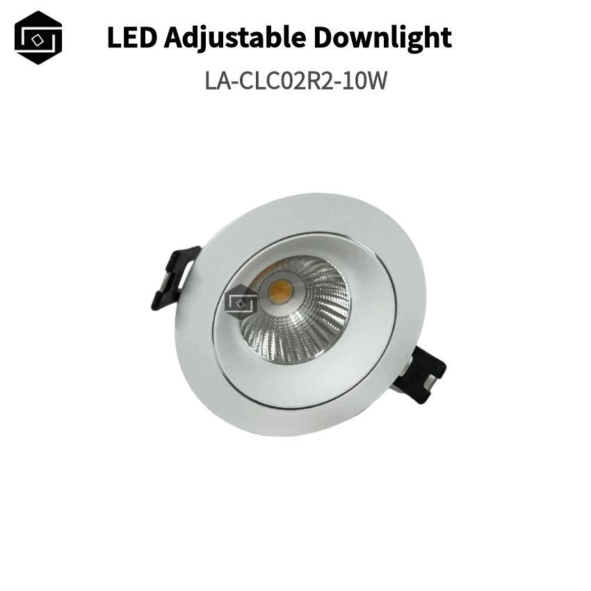 Spotlight LED Downlight Ceiling Spotlights 10W Adjustable LED Downlight White Plating Color