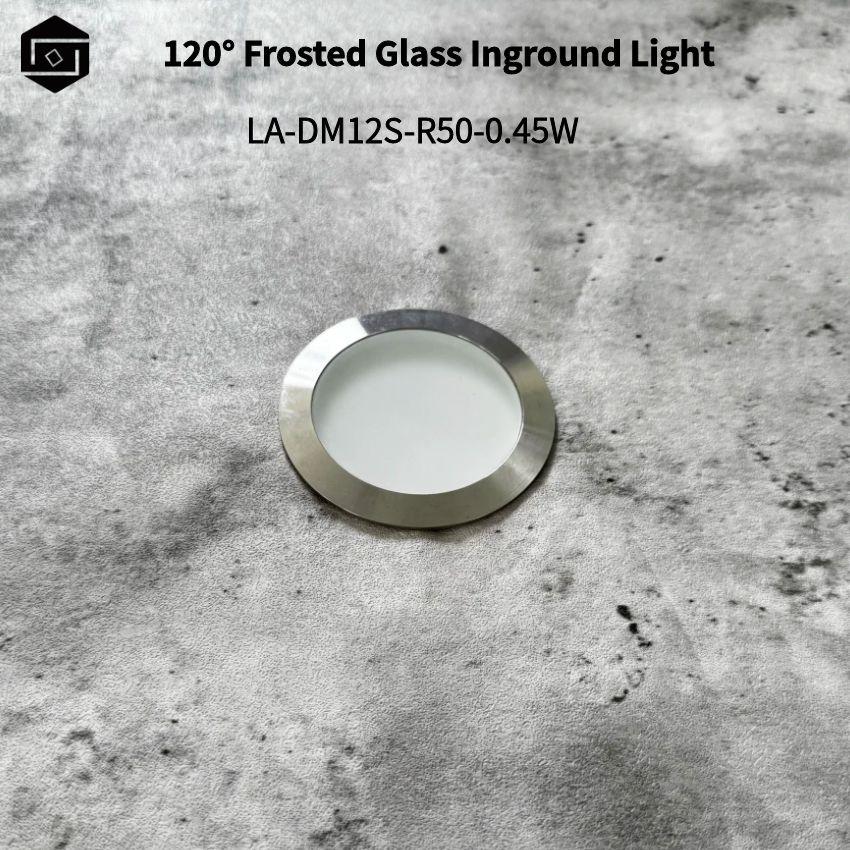 LED Outdoor Underground Light 0.4W Frosted Glass Floodlight Low Voltage DC24V 120° Dimmable Outdoor Waterproof IP67  IK10 Path Lighting Deck Light Underground Light