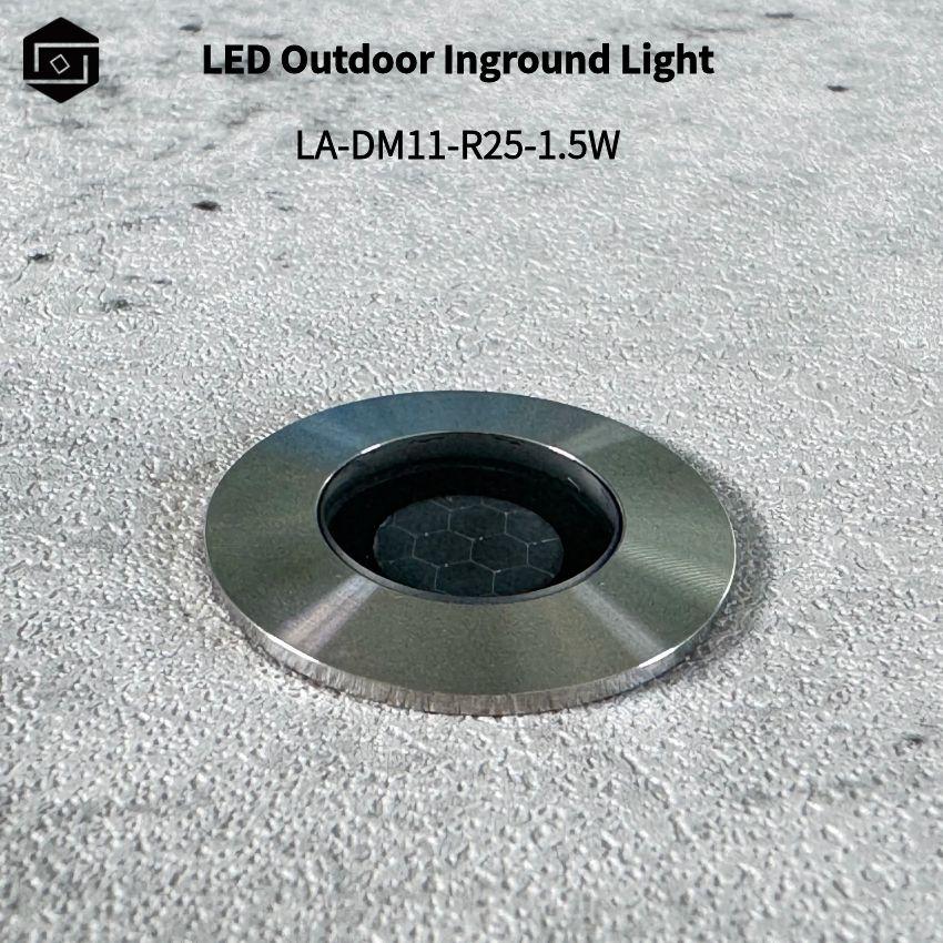 LED Waterproof Outdoor Stainless Steel Underground Light IP67 1.5W Recessed Garden Pathway Step Light