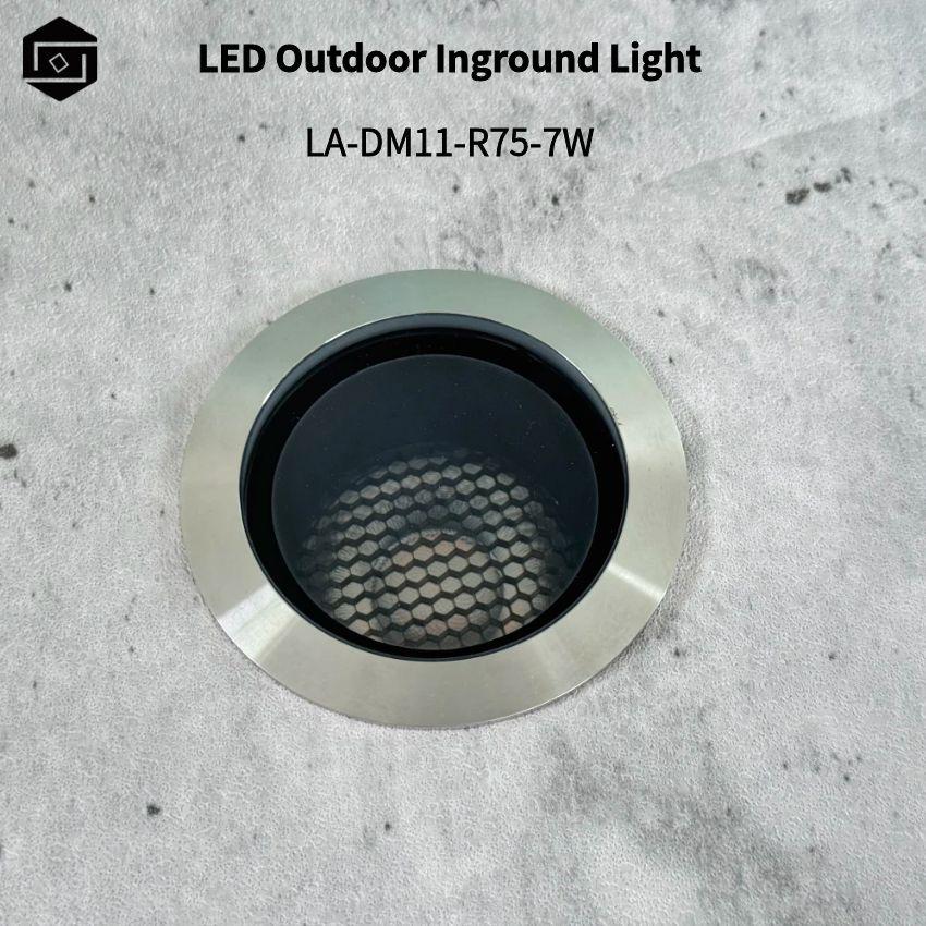 LED Outdoor Waterproof IP67 316L Stainless Steel Underground Light DC24V  7W Recessed Garden Pathway Step Light Uplight lighting