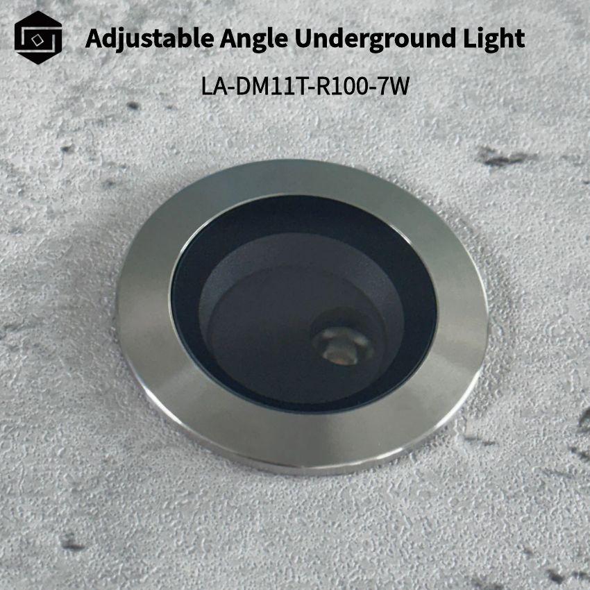 DC24V Outdoor Waterproof LED 7W Underground Light, Adjustable Angle Buried Light for Tree Lighting and Wall Lighting