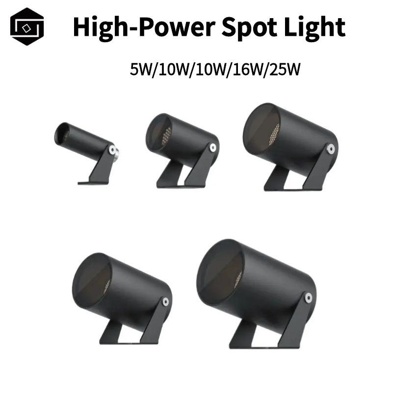LED outdoor spotlight high-voltage AV220V 5W 10W 16W 25W outdoor waterproof IP66 floodlight garden facade spotlight lawn lamp pole lamp