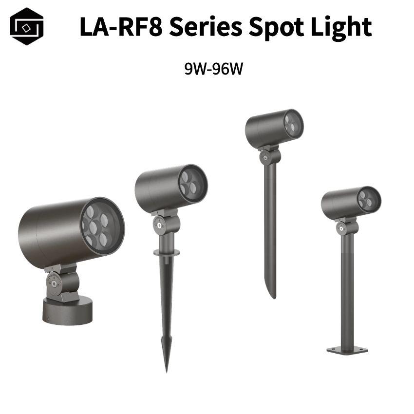 9W 18W 24W 36W 48W 72W 96W LED DMX512 RGBW 4IN1 PWM DALI Outdoor Waterproof Spotlights Lighting Fixtures Pole-Mounted Outdoor Spotlights