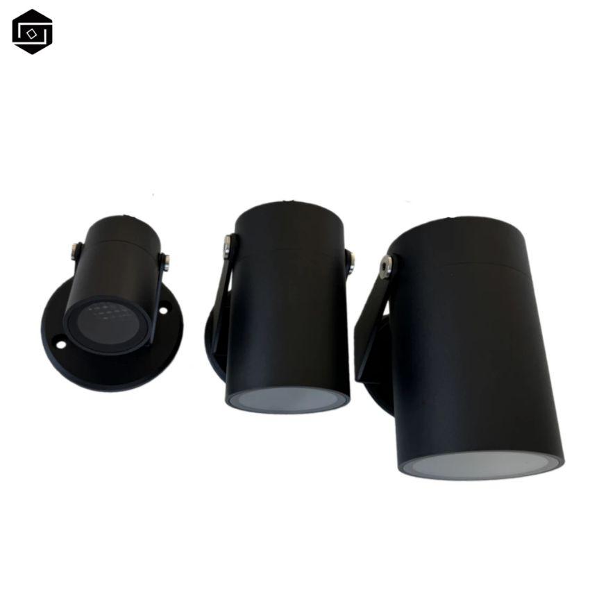 New Design Outdoor Spotlight with Fixed Base Adjustable IP66 Waterproof Garden Transparent Light Courtyard Flood Light